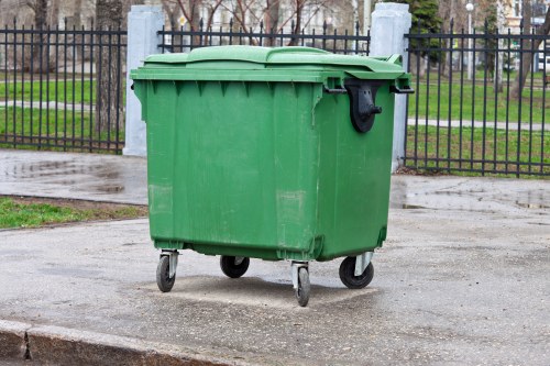 Commercial waste collection in Lewisham office building